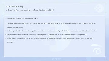 115. Case Study - Enhancing Cybersecurity through AI Driven Threat Hunting