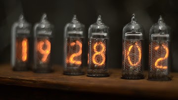 Nixie clock in 14 6 Tubes