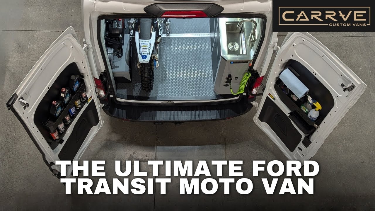 The Ultimate Ford Transit Van Conversion & Moto Build | Full Van Tour from Carrve Custom Vans