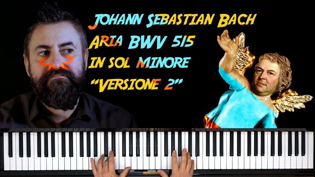 Piano tutorial Bach, Aria BWV 515 in Sol minore dai 24 pezzi dal libro di Anna Magdalena N 9