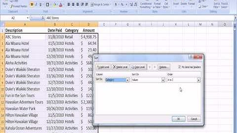 Excel 2007 using subtotals