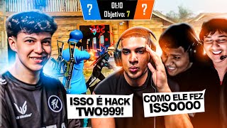 SUPER TWO9 IMPRESSIONOU HUDSON, MITO E LEOZINZK LEVANDO SQUAD SOLO! 4X4 APOSTADO CHEIO DE FARPAS