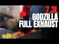 7.3L Godzilla F250 Super duty gets full exhaust. It's a BEAST