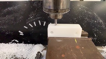 Hypnotic slow-motion clip of milling machining.
