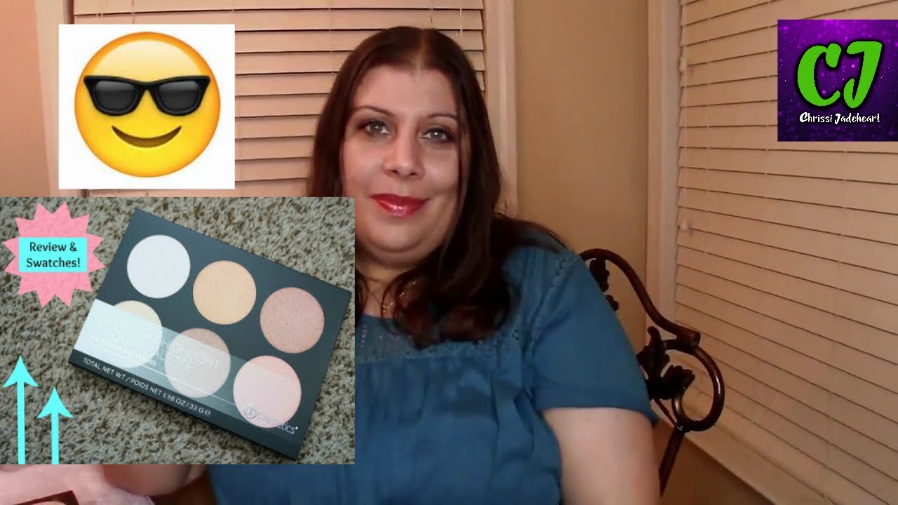 Bh Cosmetics Spotlight Highlight 6 Color Palette | Review and Swatches | Chrissi Jadeheart
