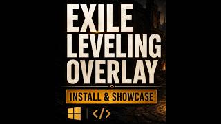 Exile Leveling Overlay showcase v0.3.0