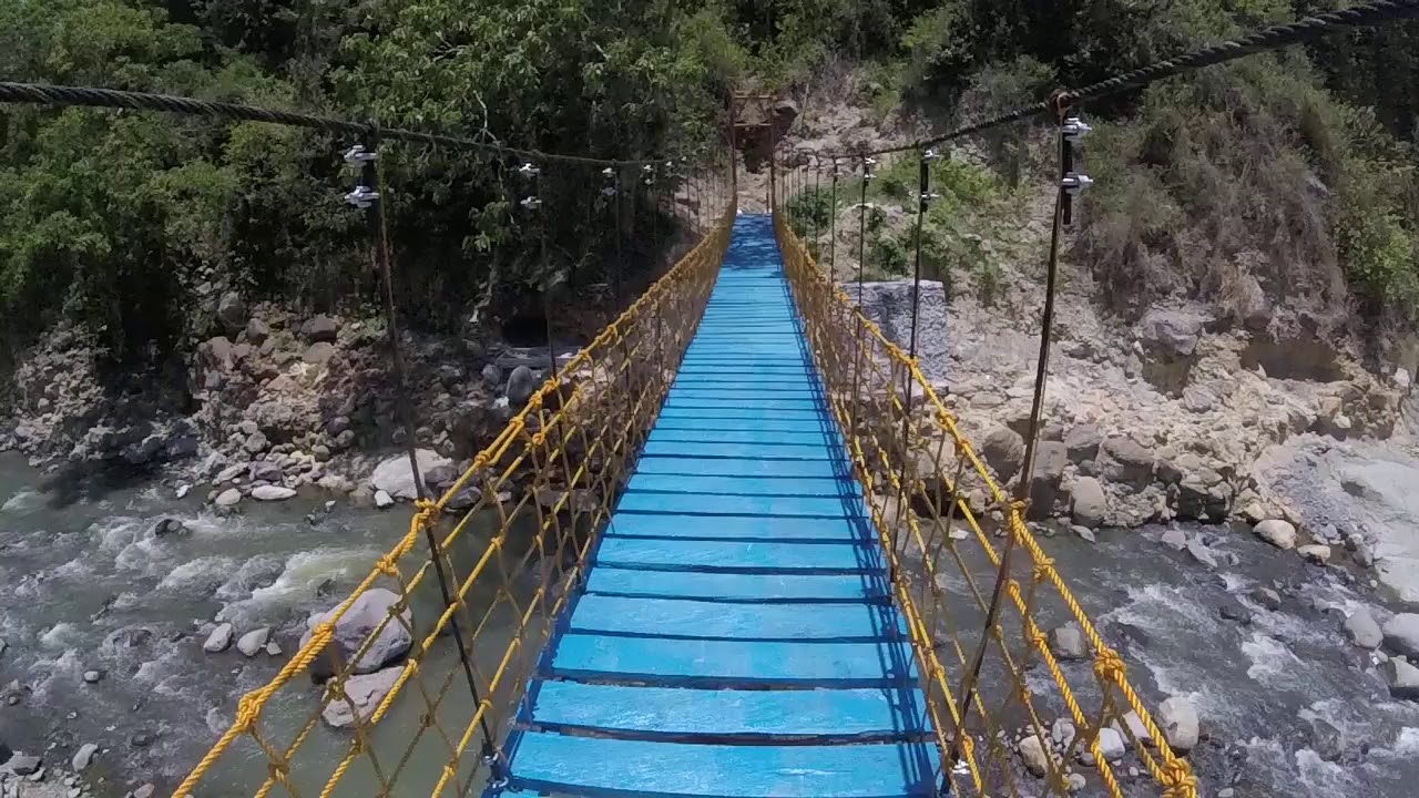 Hanging bridge walk Valencia, Dumaguete, Negros Oriental, Philippines