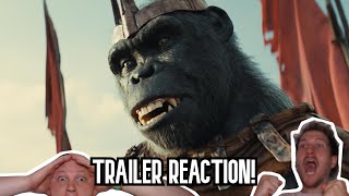 KINGDOM OF THE PLANET OF THE APES TRAILER REACTION!