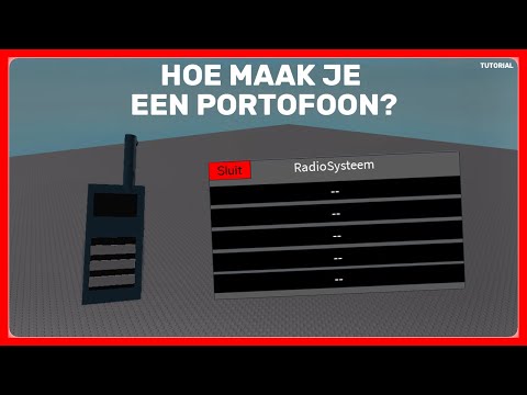 HOE MAAK JE EEN PORTOFOON? (Roblox) (Tutorial)