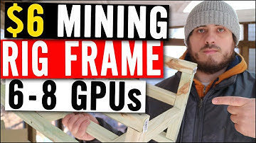 $6 Mining Rig Frame 8 GPUs - HOW TO BUILD - ETH Mining Rig DIY