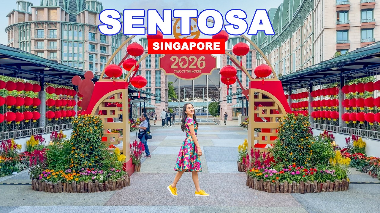 🏝️ Sentosa Island Singapore 2026 Tour | Siloso Beach To VivoCity CNY Market🧧🏞️🛍️