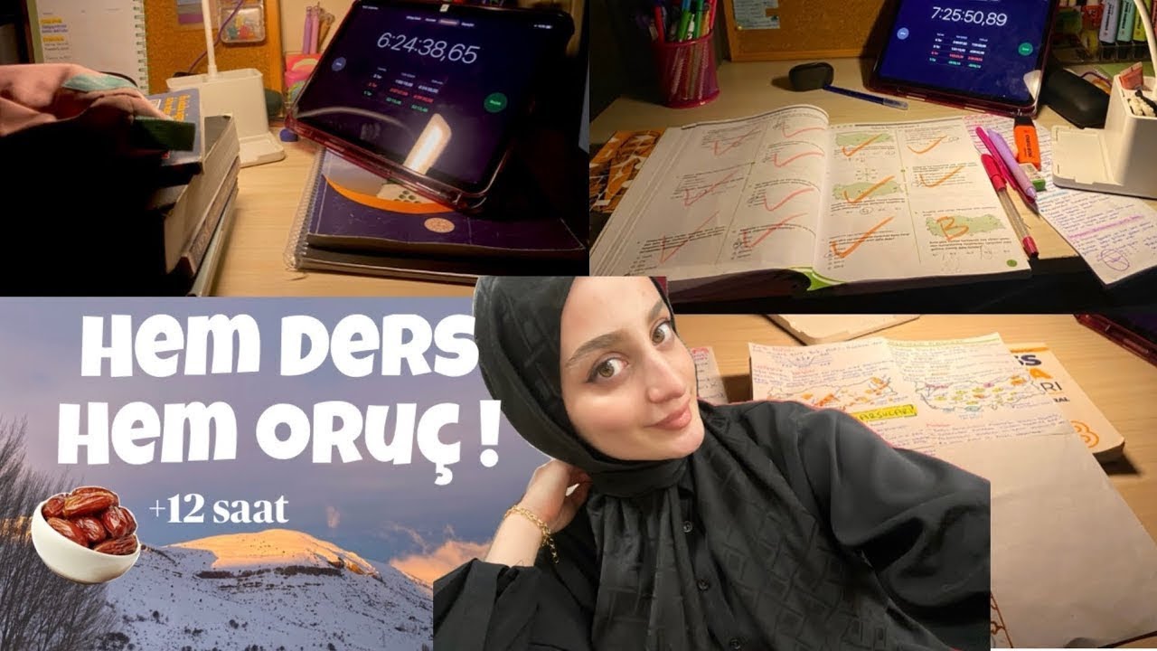 Ramazan’da 2 Günlük Ders Vlog 🌙 | Oruç, Tatlı & Bol Muhabbet #kpss2026 
