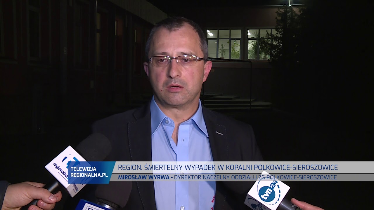 REGION. KOMUNIKAT WS. ŚMIERTELNEGO WYPADKU W KOPALNI POLKOWICE-SIEROSZOWICE