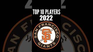 San Francisco Giants - Top 10 Players of 2022