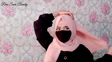 New 2025 Beautiful Full Coverage Hijab With Niqab By Wajeeha Fatima(