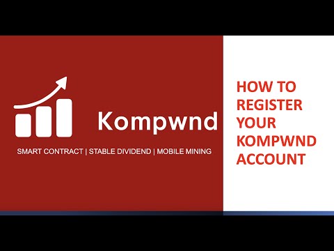 How to Register your KOMPOWND Account