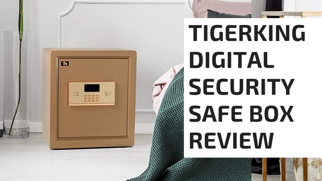 TIGERKING Digital Security Safe Box Review, Double Safety Key Lock