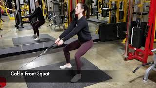 Cable Front Squat