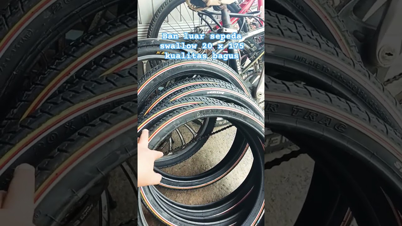 ban luar sepeda merk swallow size 20 x 175 kualitas bagus. #bansepeda