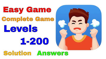 Easy Game Brain Test All Levels from 1-200 Complete Game Answers Solution Walkthrough iOS