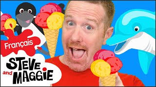 Les îles de crème glacée pour les enfants avec Steve et Maggie  Français | Histoire magique