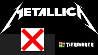 Metallica Album Tier List Imo