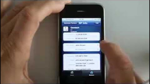 SAP Business One Mobile App for iPhone