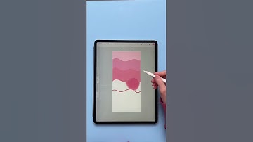 Phone wallpaper in Procreate💜 #shorts #procreate #trending #art #easyart #fyp #procreateart #create