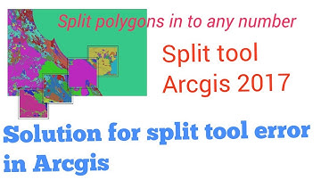 How to use split tool correctly in arcgis any version 2017