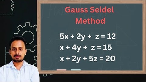 Gauss Seidel Method - Problem #4 Iterative Method | Numerical Method | Linear Algebra