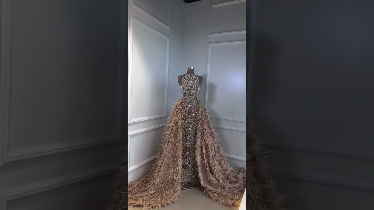 Share with a friend or tag a friend who would dazzle in this gown! To order this breathtaking blue