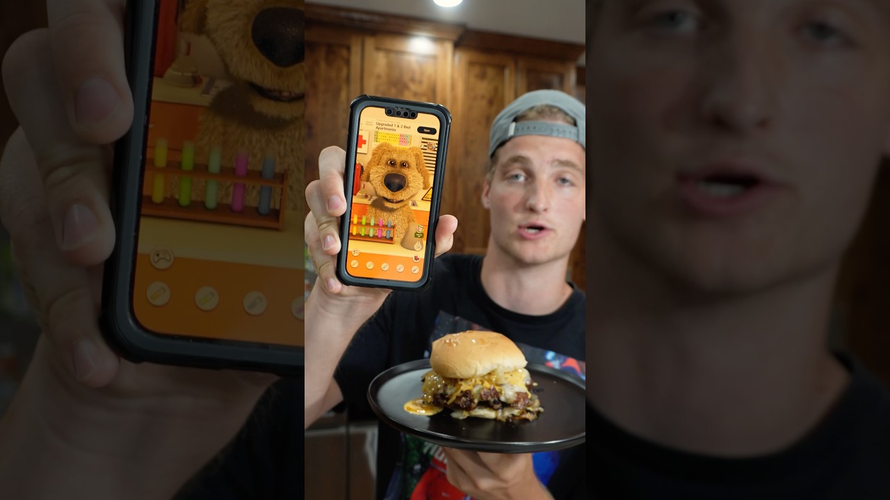 Talking Ben rates my burger