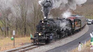 {4K} Chasing Western Maryland 1309 + CSX Action On Sand Patch Grade! (12/18/2021)