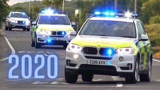 UK POLICE IN ACTION!!  BEST OF 2020  Police Cars Responding, Unmarked Cars & ARMED Convoys!