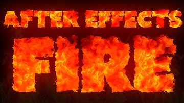 After Effects Fire Text - No Plugins/No Stock Footage