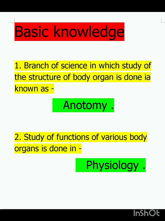 Nursing basic knowledge youtube