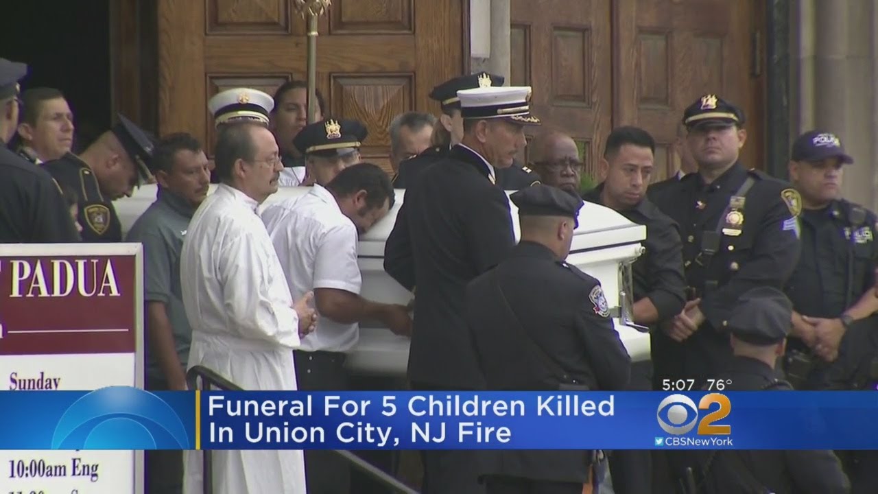 Funeral For 5 Children Killed In Union City, NJ Fire - YouTube