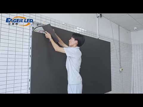 EagerLED EA640F2 Indoor LED Display Mounting Installation Tutorial Video/LED Screen Installation