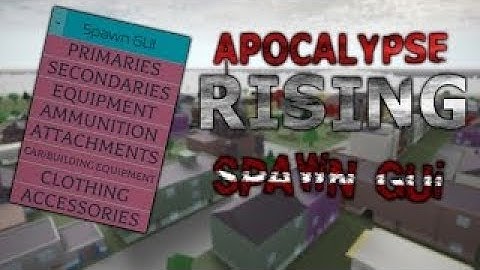 APOCALYPSE RISING (SPAWNING,TELEPORT AND MORE) UPDATED 9/07/17