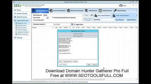 Domain Hunter Gatherer v3 Pro - Expired Domains Tool