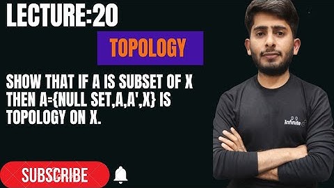 Topology on Finite set||Show that {φ,A,A