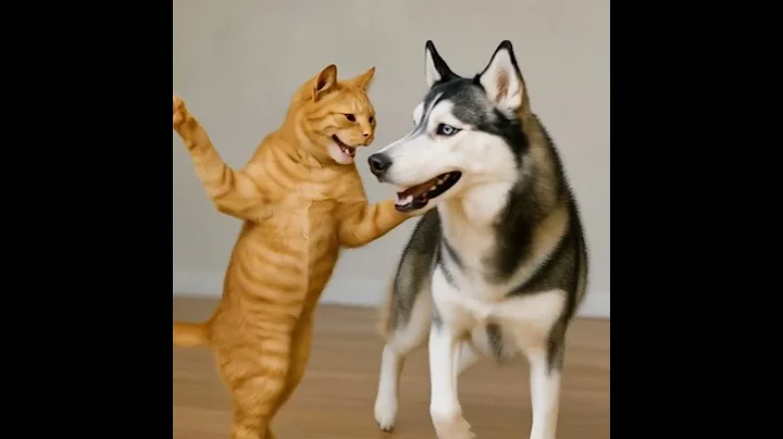 Watch the video about Cute dog and cat dancing #funny #cute #love #dog #dancing #siberian #annoying #cat #annoyingdancing
