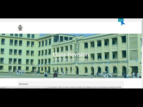 How to Access  St. Xavier's Collegiate School - Class Revision Portal
