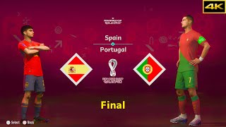 FIFA 23 | SPAIN vs. PORTUGAL | PEDRI vs. RONALDO | FIFA WORLD CUP FINAL | [4K]