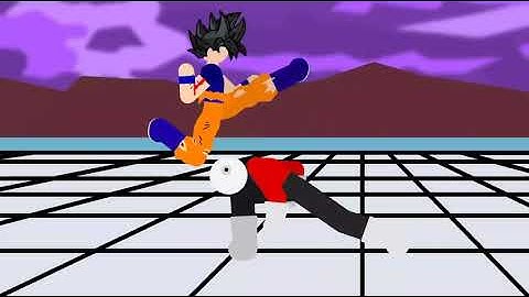 Jiren vs UI Goku Faster and Faster...- (Stick Nodes)