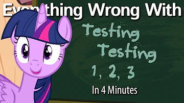 (Parody) Everything Wrong With Testing Testing 1, 2, 3 in 4 Minutes