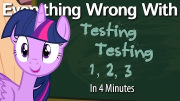 (Parody) Everything Wrong With Testing Testing 1, 2, 3 in 4 Minutes