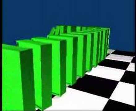 Blender - Domino fall rough test
