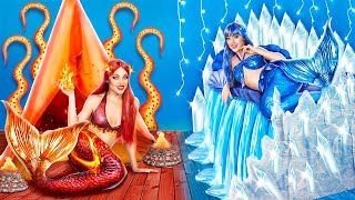 Sereia de Fogo vs Sereia de Água! Transformação Extrema de Quarto