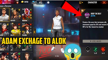 how to get Alok in adam charcter | ability | free fire | tnloki